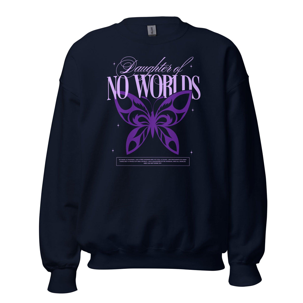 Daughter of No Worlds Sweatshirt - The Bean Workshop - carissa broadbent, daughter of no worlds, sweatshirt, the war of lost hearts, tissanah