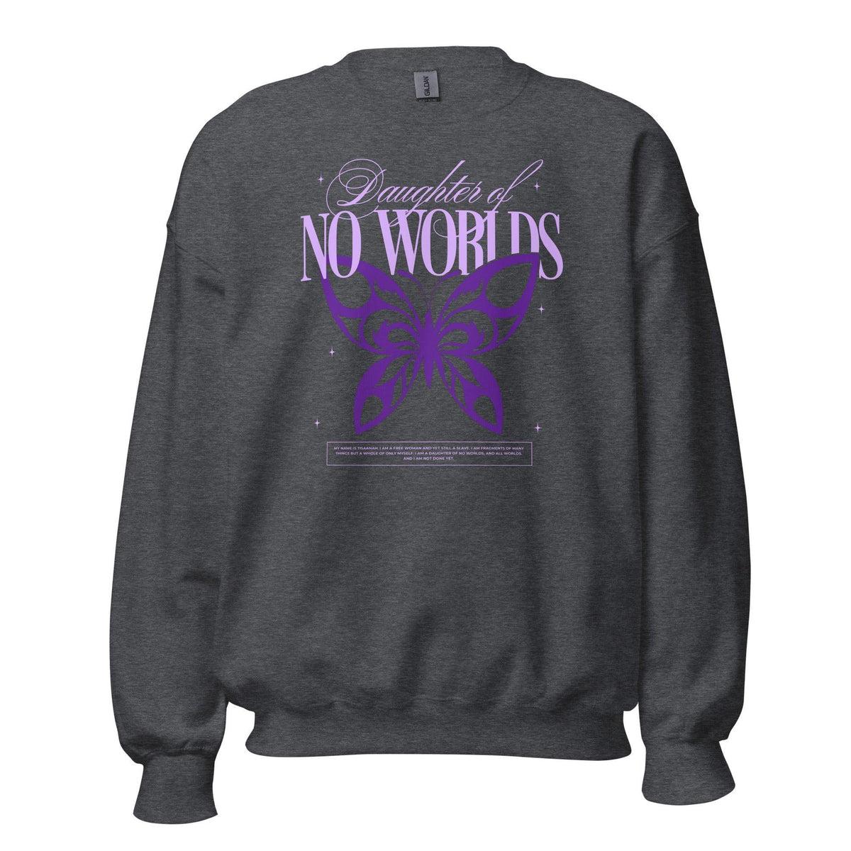 Daughter of No Worlds Sweatshirt - The Bean Workshop - carissa broadbent, daughter of no worlds, sweatshirt, the war of lost hearts, tissanah