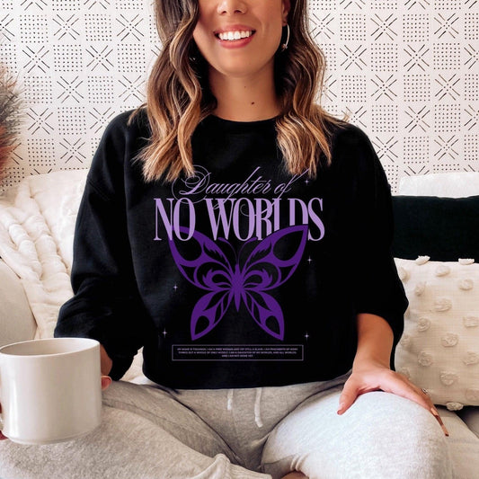 Daughter of No Worlds Sweatshirt - The Bean Workshop - carissa broadbent, daughter of no worlds, sweatshirt, the war of lost hearts, tissanah