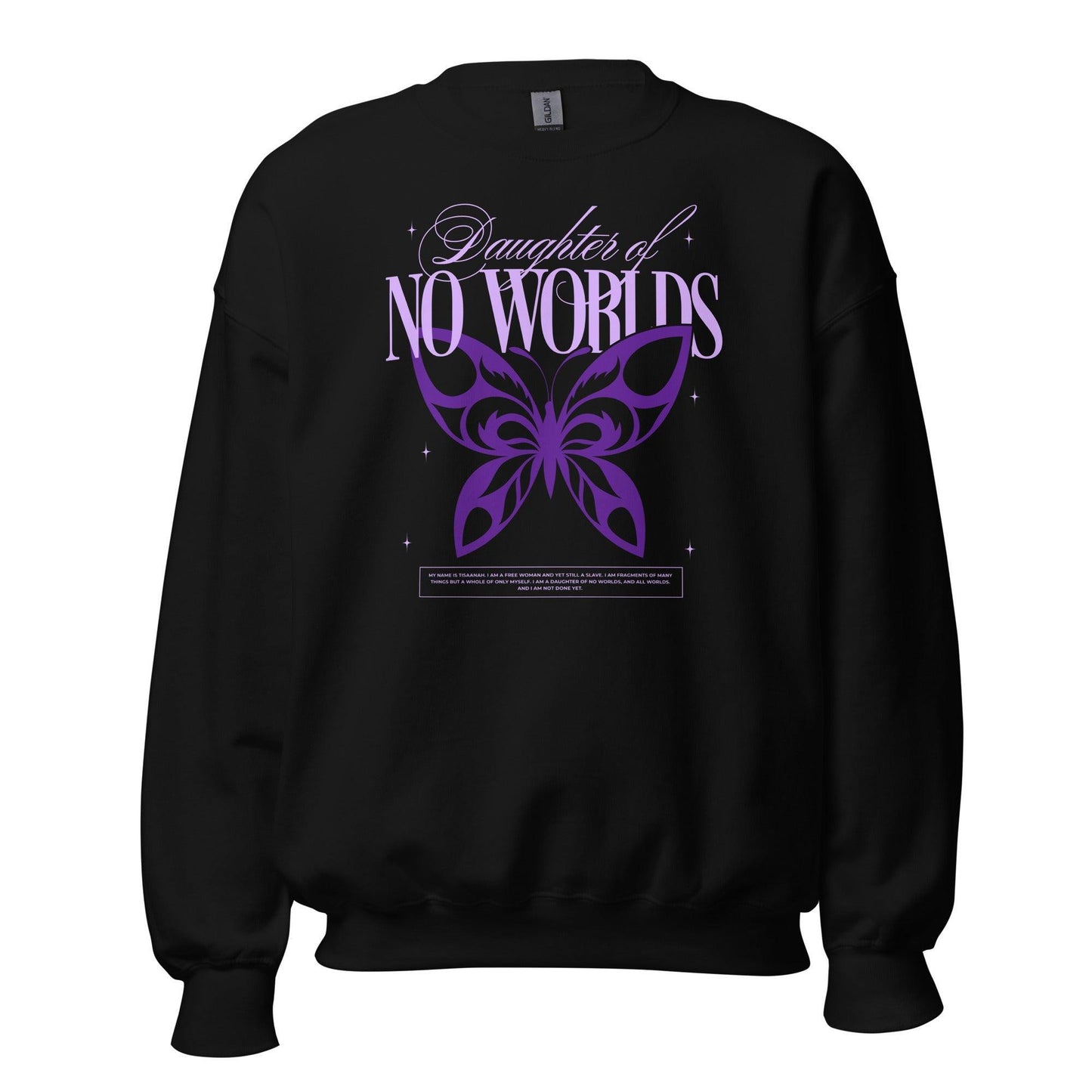 Daughter of No Worlds Sweatshirt - The Bean Workshop - carissa broadbent, daughter of no worlds, sweatshirt, the war of lost hearts, tissanah