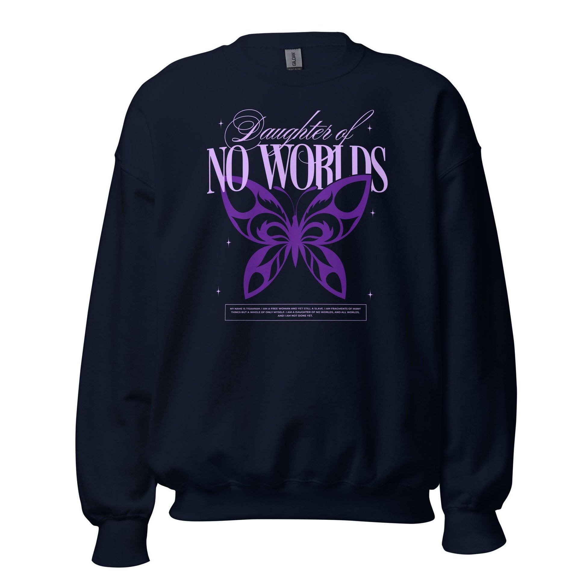Daughter of No Worlds Sweatshirt - The Bean Workshop - carissa broadbent, daughter of no worlds, sweatshirt, the war of lost hearts, tissanah