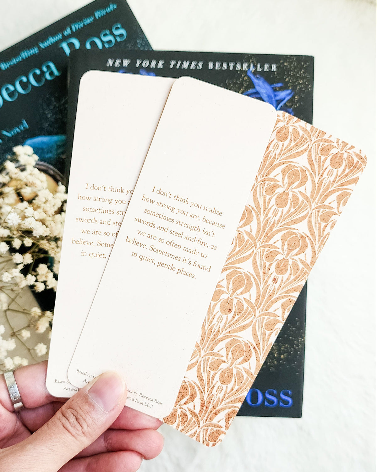 Divine Rivals Bookmark | Rebecca Ross Letters of Enchantment Gift - The Bean Workshop - book lover gift, bookish bookmark, bookish gift, bookmark, Divine Rivals, Divine Rivals merch, enemies to lovers, fantasy romance, Iris and Roman, Letters of Enchantment, Rebecca Ross, Rebecca Ross merch, Ruthless Vows