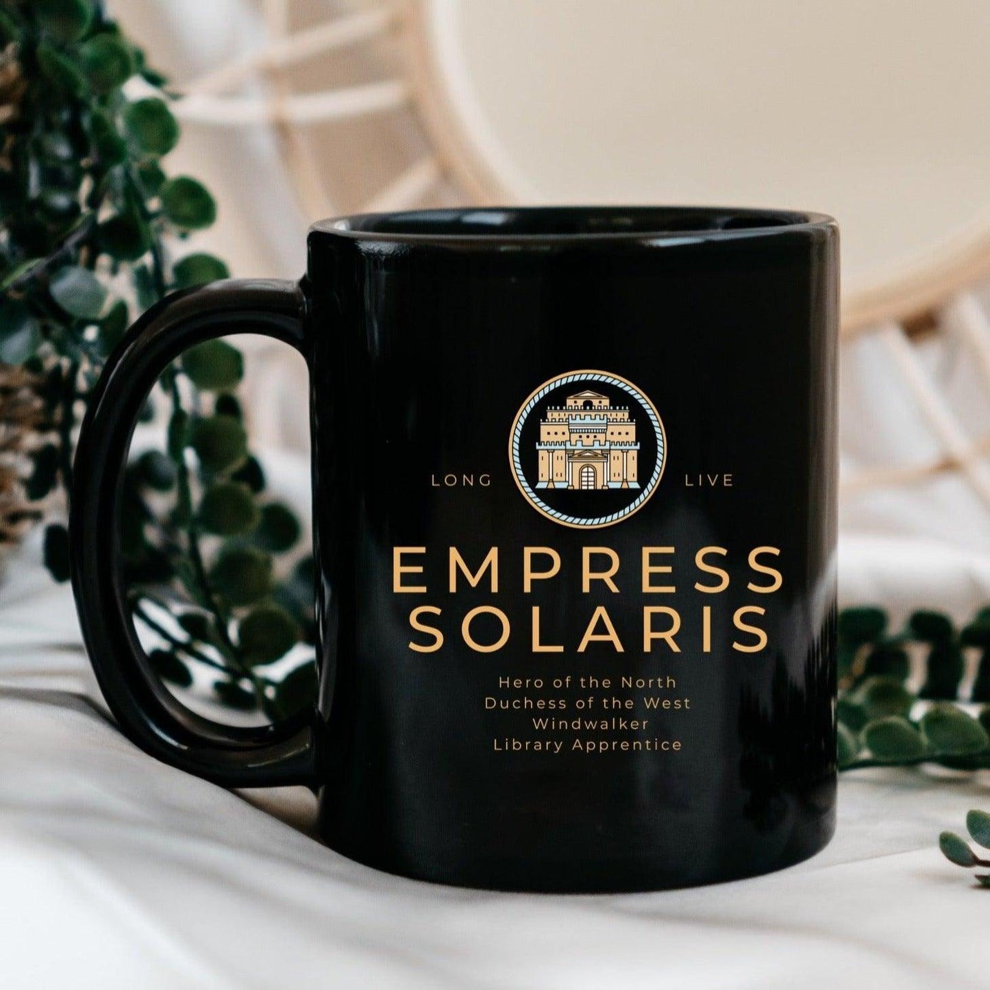 Empress Vhalla Yarl Solaris Coffee Mug - The Bean Workshop - air awakens, ceramic mug, elise kova, mug