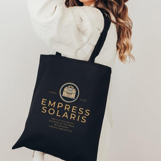 Empress Vhalla Yarl Solaris Organic Cotton Twill Tote Bag - The Bean Workshop - air awakens, bag, elise kova, tote