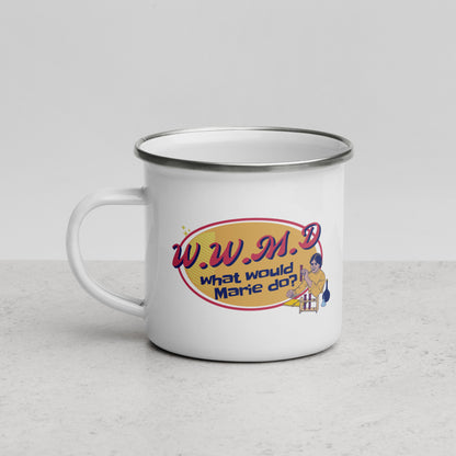 What Would Marie Curie Do? Enamel Mug