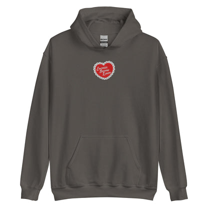 Enemies Become Lovers Embroidered Hoodie - The Bean Workshop - book lover, embroidered, enemies become lover, hoodie, read everyday, valentine, Valentine's Day Picks