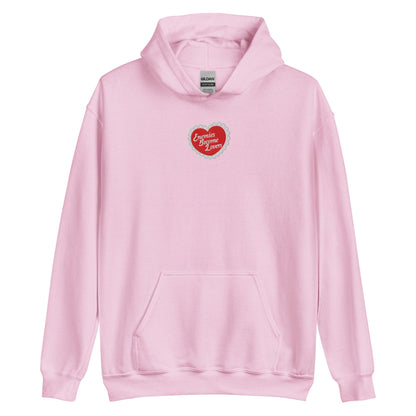 Enemies Become Lovers Embroidered Hoodie - The Bean Workshop - book lover, embroidered, enemies become lover, hoodie, read everyday, valentine, Valentine's Day Picks