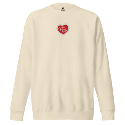 Enemies Become Lovers Embroidered Premium Sweatshirt - The Bean Workshop - book lover, enemies become lover, read everyday, sweater, sweatshirt, Valentine's Day Picks