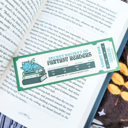 Fantasy Readers Book Club Bookmark - The Bean Workshop - book club, bookmark, fantasy readers book club