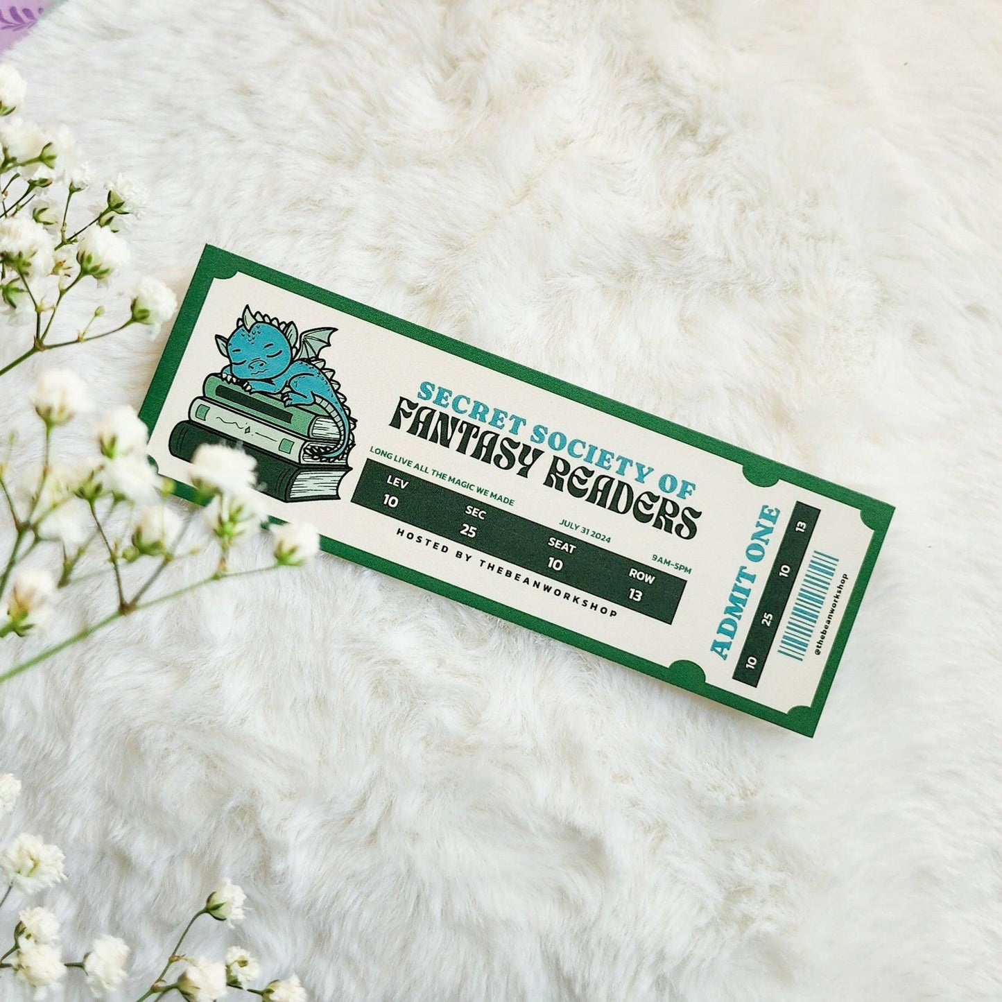 Fantasy Readers Book Club Bookmark - The Bean Workshop - book club, bookmark, fantasy readers book club