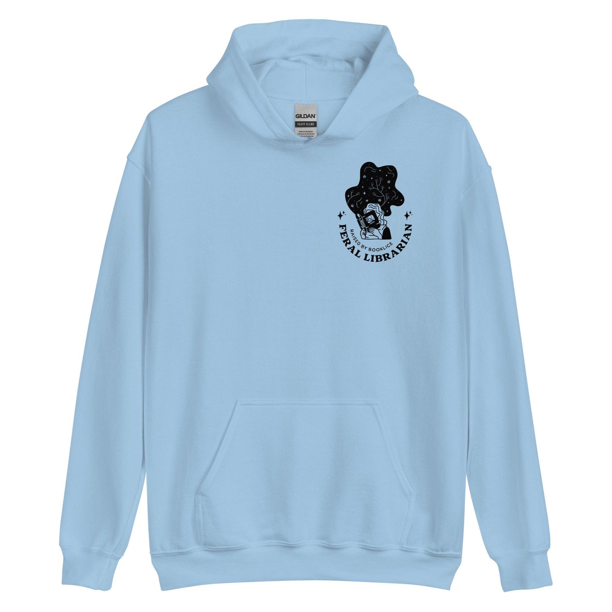 Feral Librarian Raised by Booklice Hoodie - The Bean Workshop - Booklice, Feral Librarian, hoodie, Margaret Rogerson, Sorcery of Thorns