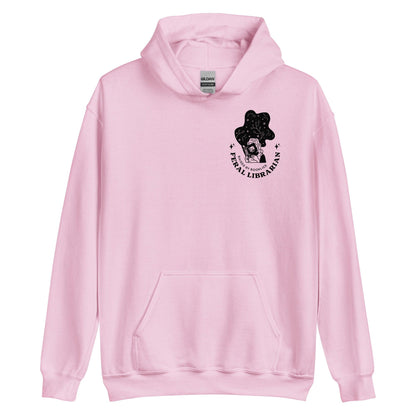 Feral Librarian Raised by Booklice Hoodie - The Bean Workshop - Booklice, Feral Librarian, hoodie, Margaret Rogerson, Sorcery of Thorns