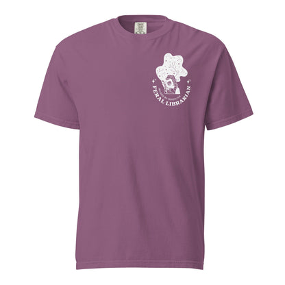 Feral Librarian Raised by Booklice Tee Shirt - The Bean Workshop - Booklice, Feral Librarian, Margaret Rogerson, Sorcery of Thorns, t-shirt, tee