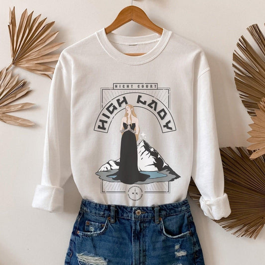 Feyre Archeron High Lady Sweatshirt - The Bean Workshop - a court of thorns and roses, acotar, feyre archeron, rhysand, sarah j. maas, sweatshirt