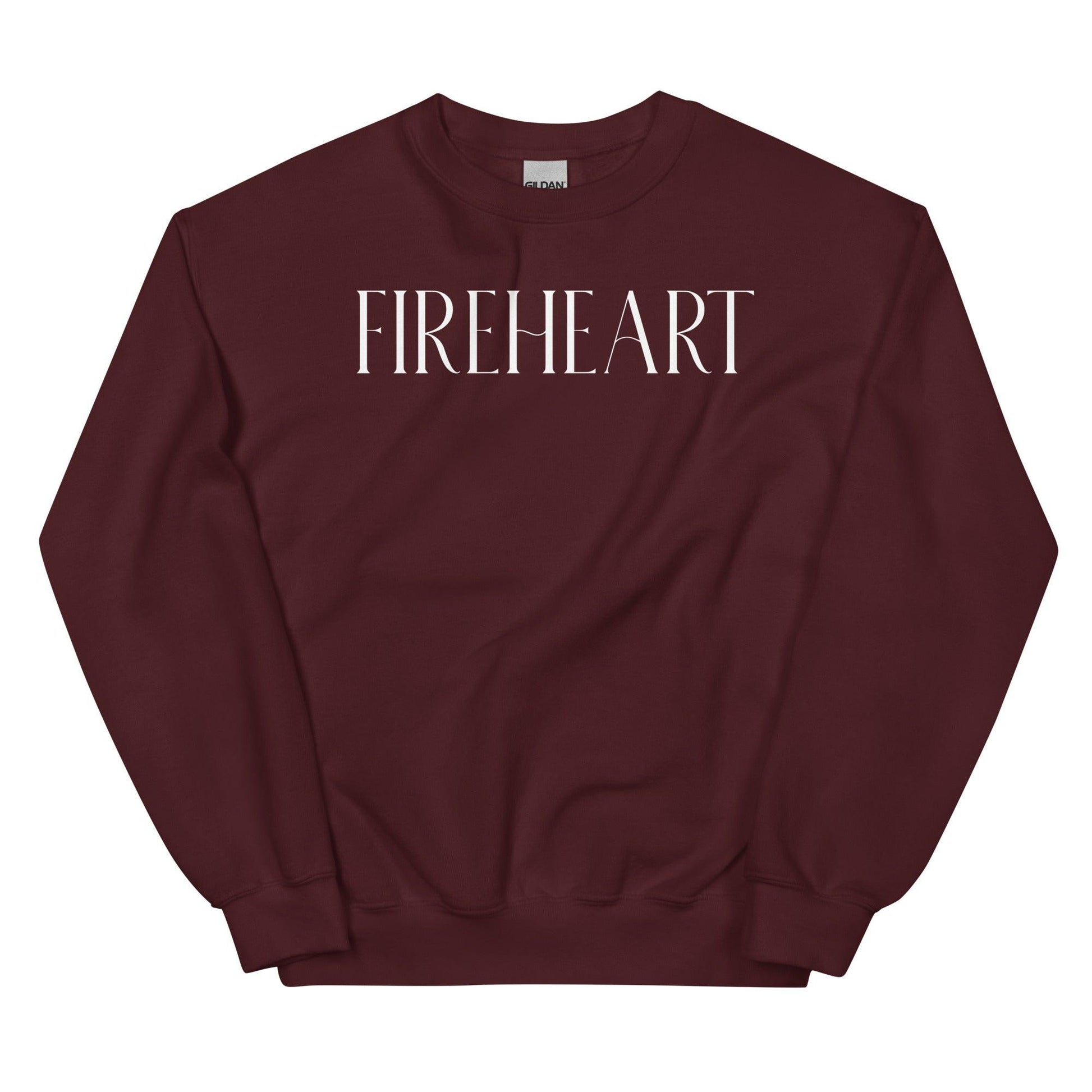 Fireheart Sweatshirt - The Bean Workshop - aelin galathynius, sarah j. maas, sweatshirt, throne of glass, tog