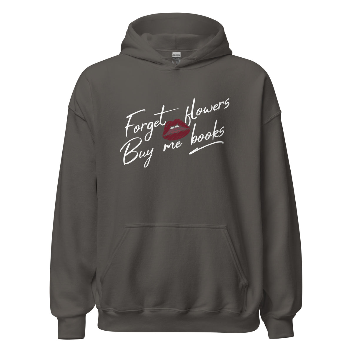 Forget Flowers, Buy Me Books Hoodie - The Bean Workshop - Anti-Valentine, Bookaholic, Bookish Humor, Cozy Hoodie, Forget Flowers Buy Me Books Hoodie, Funny Bookworm Pullover, Gift for Her, Loungewear, Minimalist, Reading Hoodie, Romantic, Sassy Bookish Apparel, Valentine's Day Gift for Reader
