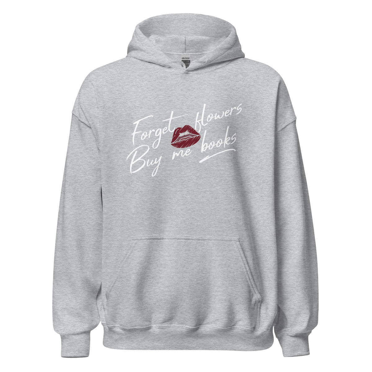 Forget Flowers, Buy Me Books Hoodie - The Bean Workshop - Anti-Valentine, Bookaholic, Bookish Humor, Cozy Hoodie, Forget Flowers Buy Me Books Hoodie, Funny Bookworm Pullover, Gift for Her, Loungewear, Minimalist, Reading Hoodie, Romantic, Sassy Bookish Apparel, Valentine's Day Gift for Reader