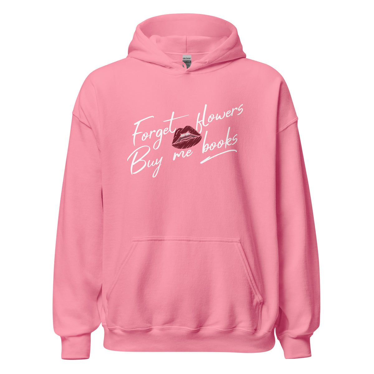 Forget Flowers, Buy Me Books Hoodie - The Bean Workshop - Anti-Valentine, Bookaholic, Bookish Humor, Cozy Hoodie, Forget Flowers Buy Me Books Hoodie, Funny Bookworm Pullover, Gift for Her, Loungewear, Minimalist, Reading Hoodie, Romantic, Sassy Bookish Apparel, Valentine's Day Gift for Reader