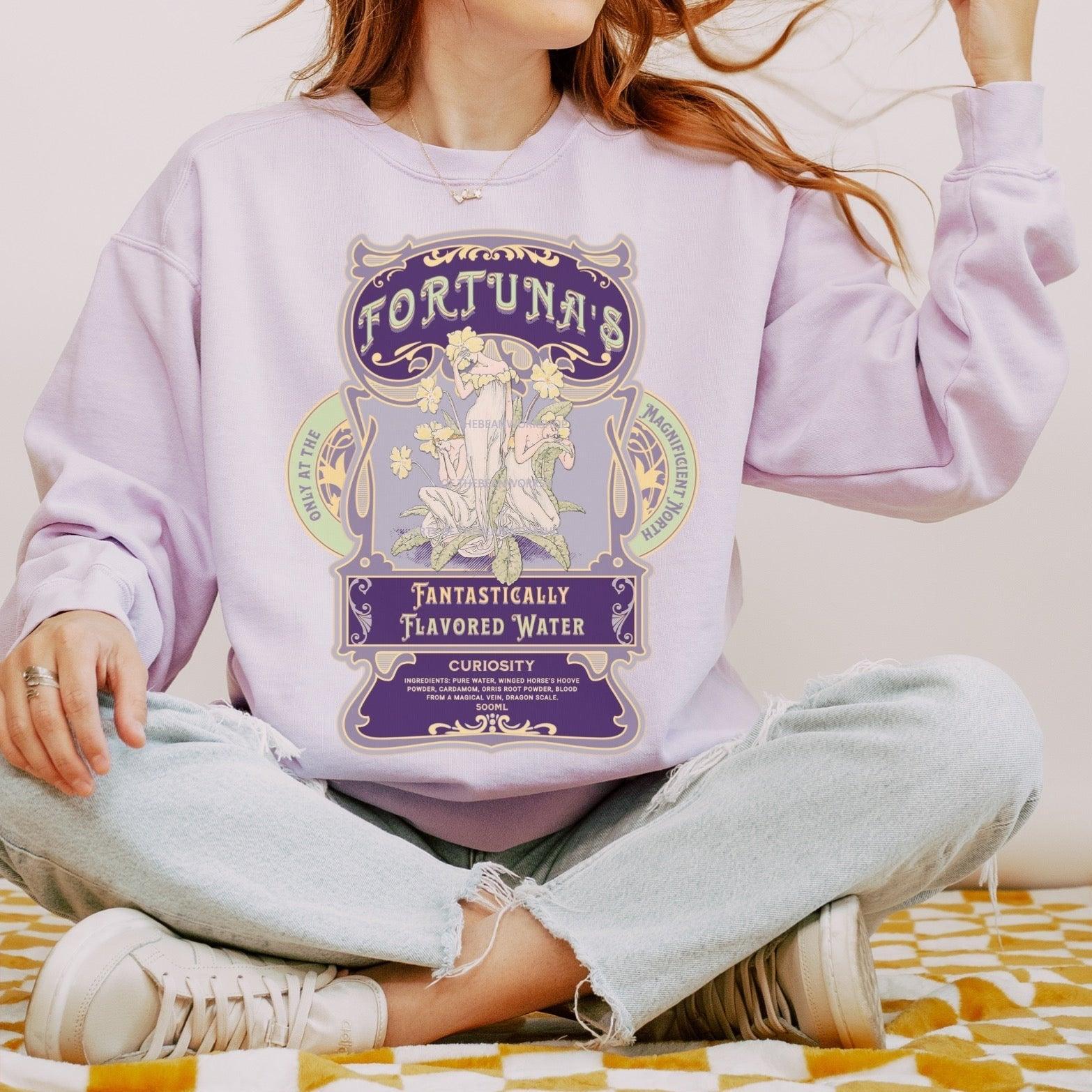 Fortuna's Fantastically Flavored Water Heavyweight Sweatshirt - The Bean Workshop - evangeline fox, heavyweight sweatshirt, jacks prince of hearts, once upon a broken heart, ouabh, stephanie garber, Sweatshirts
