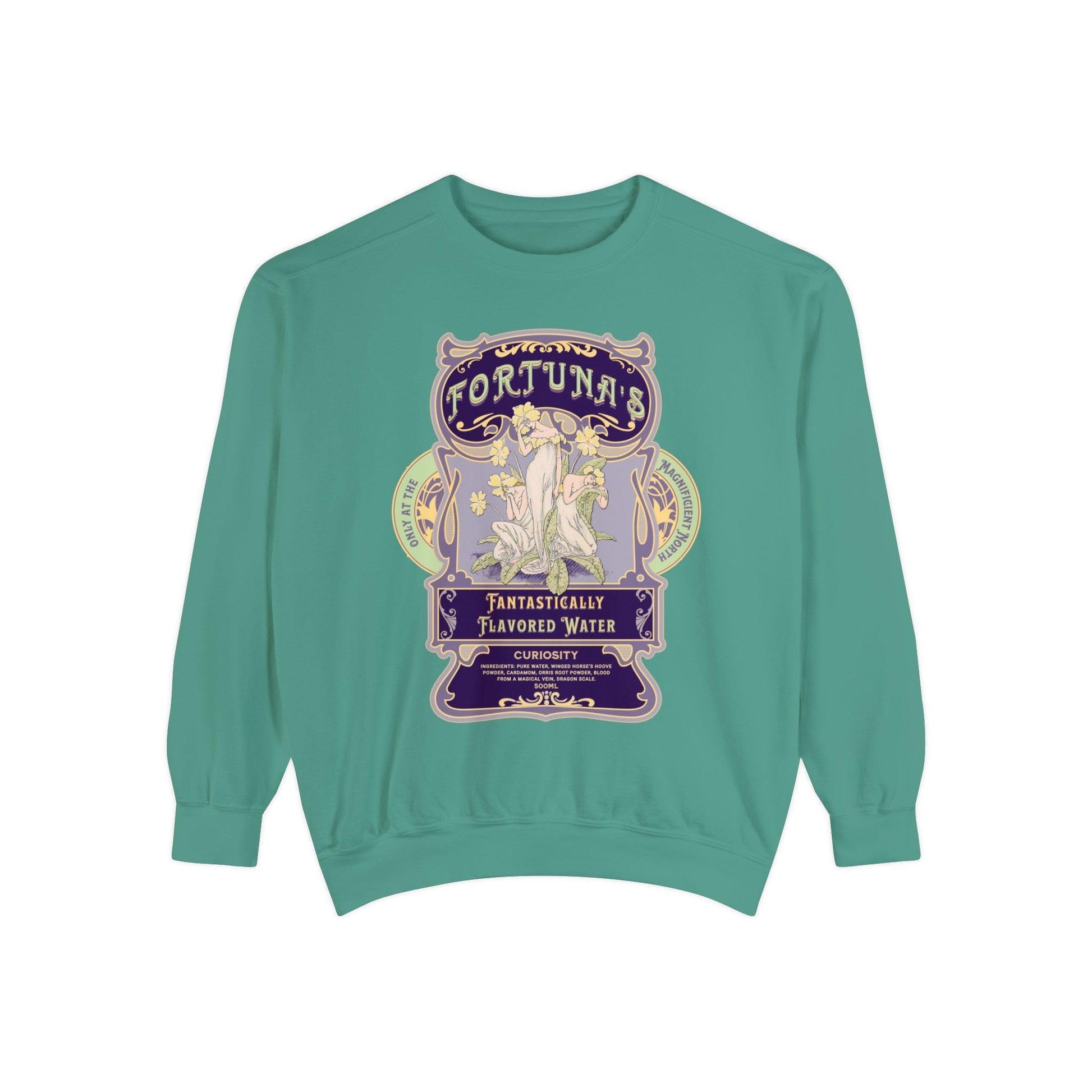 Fortuna's Fantastically Flavored Water Heavyweight Sweatshirt - The Bean Workshop - evangeline fox, heavyweight sweatshirt, jacks prince of hearts, once upon a broken heart, ouabh, stephanie garber, Sweatshirts
