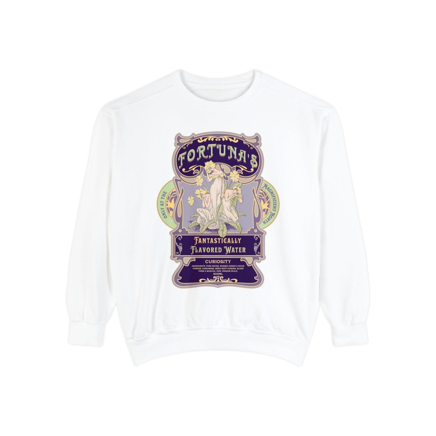 Fortuna's Fantastically Flavored Water Heavyweight Sweatshirt - The Bean Workshop - evangeline fox, heavyweight sweatshirt, jacks prince of hearts, once upon a broken heart, ouabh, stephanie garber, Sweatshirts