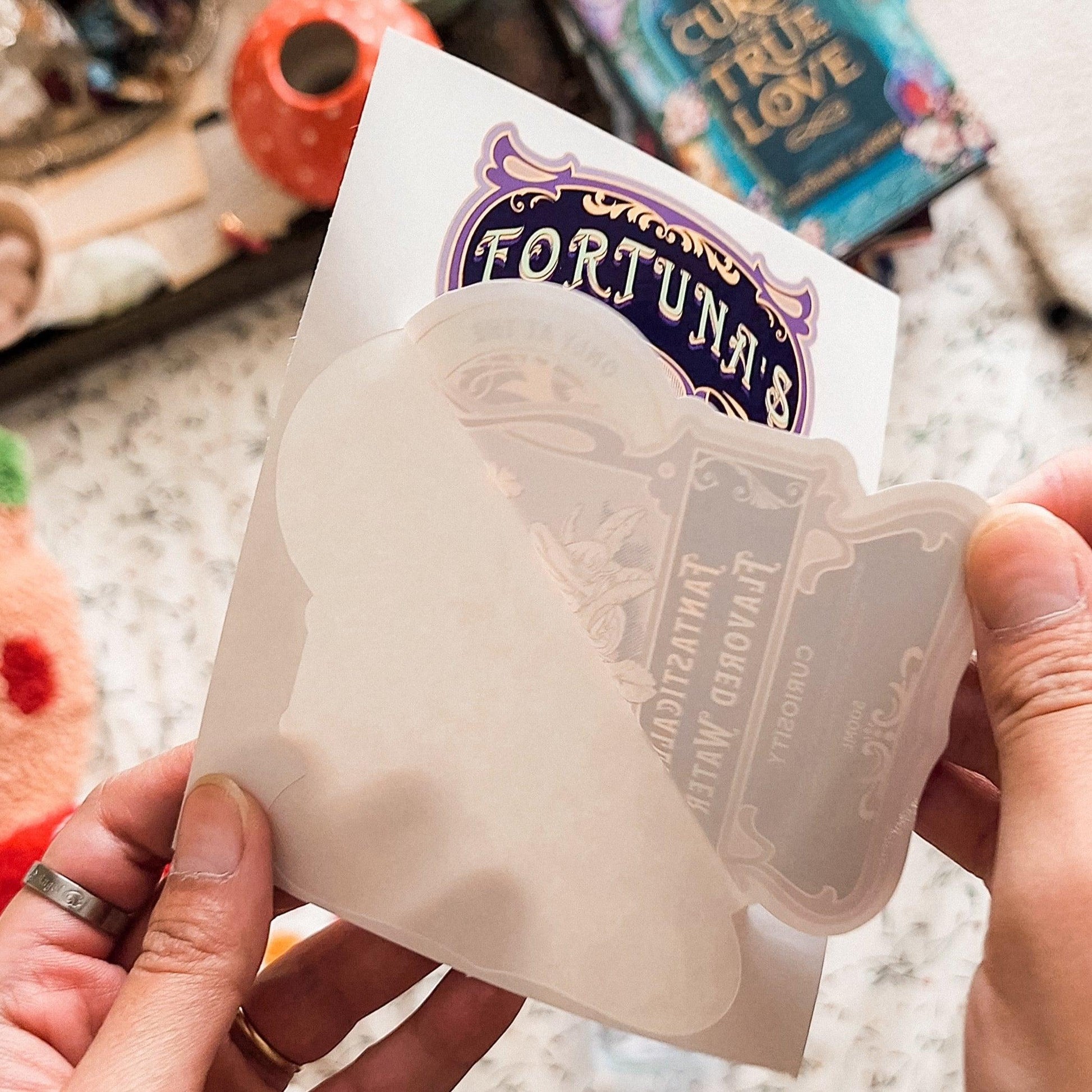 Fortuna's Fantastically Flavored Water Sticker - The Bean Workshop - evangeline fox, jacks prince of hearts, once upon a broken heart, ouabh, stephanie garber, sticker