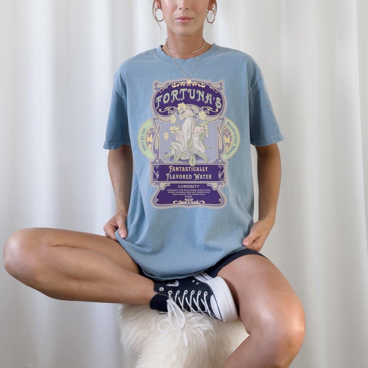 Fortuna's Fantastically Flavored Water T-Shirt - The Bean Workshop - evangeline fox, jacks prince of hearts, once upon a broken heart, ouabh, stephanie garber, t-shirt