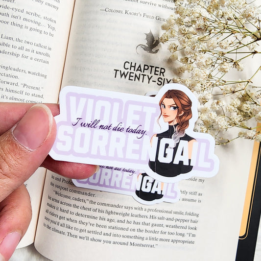 Fourth Wing Character Arts and Quotes Sticker Bundle of 7 - The Bean Workshop - fourth wing, Fourth Wing Merch, rebecca yarros, sticker, violet sorrengail, xaden riorson