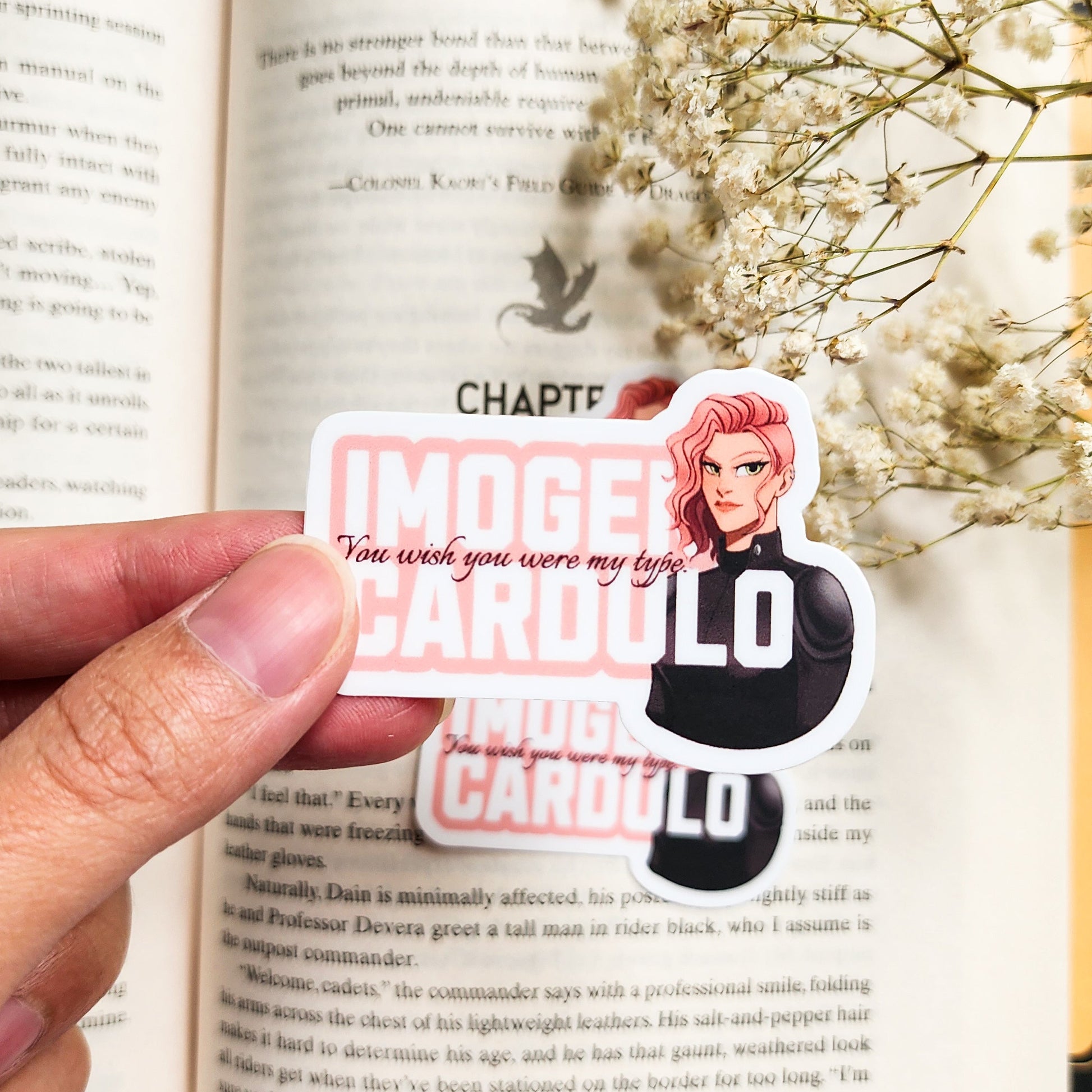 Fourth Wing Character Arts and Quotes Sticker Bundle of 7 - The Bean Workshop - fourth wing, Fourth Wing Merch, rebecca yarros, sticker, violet sorrengail, xaden riorson