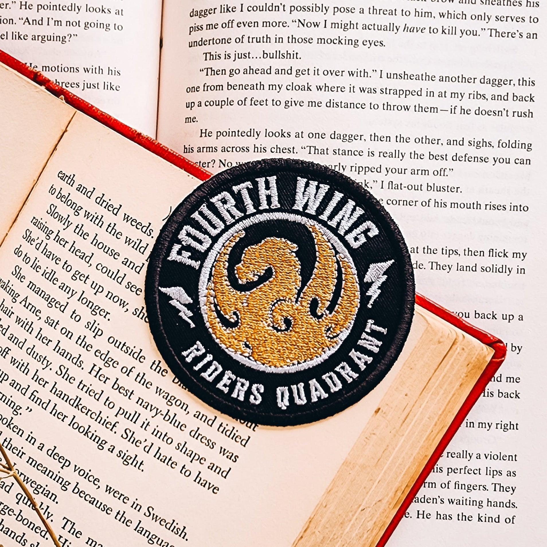 Fourth Wing Embroidered Patch Officially Licensed Fourth Wing Rebecca ...