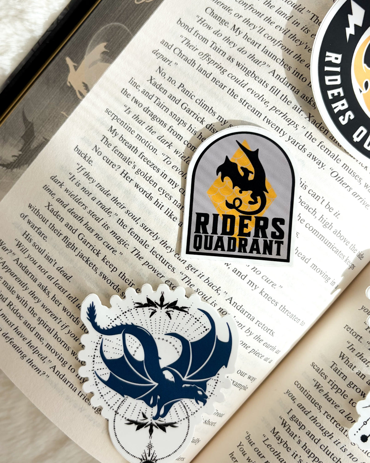 Fourth Wing Sticker Bundle | Set of 6 | Rebecca Yarros Bookish Stickers - The Bean Workshop - Basgiath War College, book lover sticker, Bookish Gift, bookish sticker, die cut sticker, dragon sticker, Empyrean series, fantasy sticker, fourth wing, Fourth Wing merch, Fourth Wing Sticker, gift for book lovers, Iron Flame, journal sticker, laptop sticker, rebecca yarros, Rebecca Yarros Sticker, Riders Quadrant, sticker, sticker bundle, vinyl sticker, Violet Sorrengail, Xaden Riorson