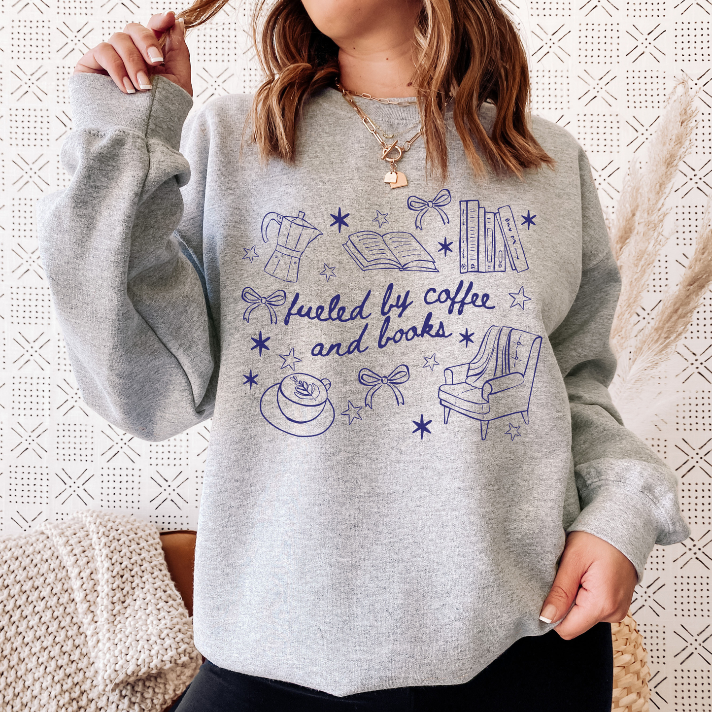 Fueled by Coffee and Books Sweatshirt