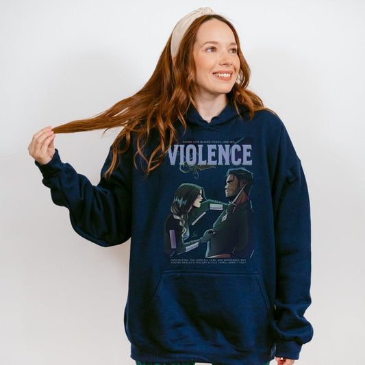 Going for Blood Hoodie - The Bean Workshop - Fourth Wing, Going for Blood, hoodie, Rebecca Yarros, The Empyrean, Violet and Xaden