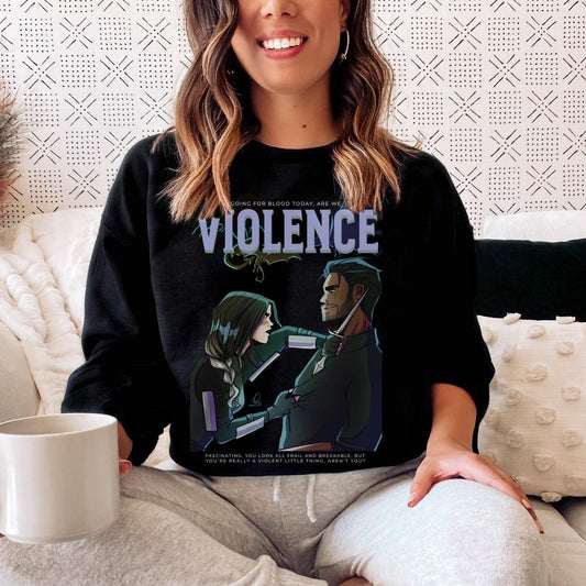 Going For Blood Sweatshirt - The Bean Workshop - fourth wing, rebecca yarros, sweatshirt, violet sorrengail, xaden riorson