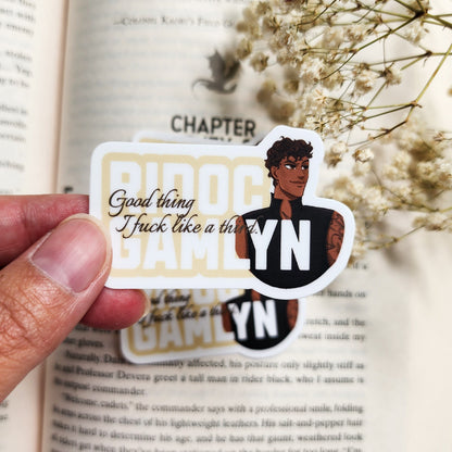 Good Thing I F Like a Third Ridoc Gamlyn Sticker - The Bean Workshop - fourth wing, Fourth Wing Merch, IMOGEN CARDULO, rebecca yarros, rhiannon Matthias, ridoc gamlyn, sticker, violet sorrengail, xaden riorson
