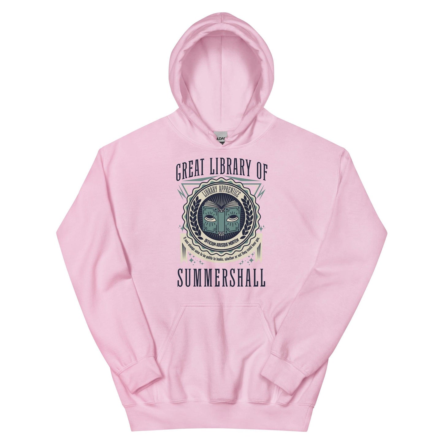 Great Library of Summershall Hoodie - The Bean Workshop - Great Library, hoodie, Margaret Rogerson, Sorcery of Thorns, Summershall