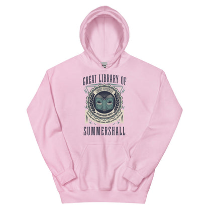 Great Library of Summershall Hoodie - The Bean Workshop - Great Library, hoodie, Margaret Rogerson, Sorcery of Thorns, Summershall