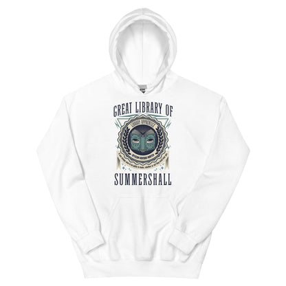 Great Library of Summershall Hoodie - The Bean Workshop - Great Library, hoodie, Margaret Rogerson, Sorcery of Thorns, Summershall
