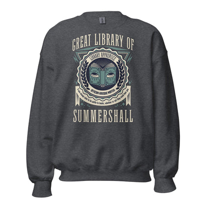Great Library of Summershall Sweatshirt - The Bean Workshop - margaret rogerson, sorcery of thorns, sweatshirt