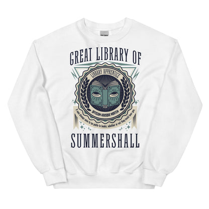 Great Library of Summershall Sweatshirt - The Bean Workshop - margaret rogerson, sorcery of thorns, sweatshirt