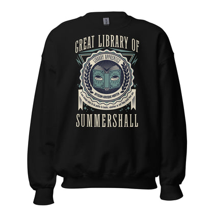Great Library of Summershall Sweatshirt - The Bean Workshop - margaret rogerson, sorcery of thorns, sweatshirt