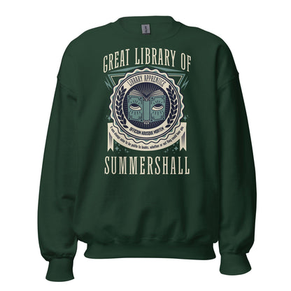 Great Library of Summershall Sweatshirt - The Bean Workshop - margaret rogerson, sorcery of thorns, sweatshirt