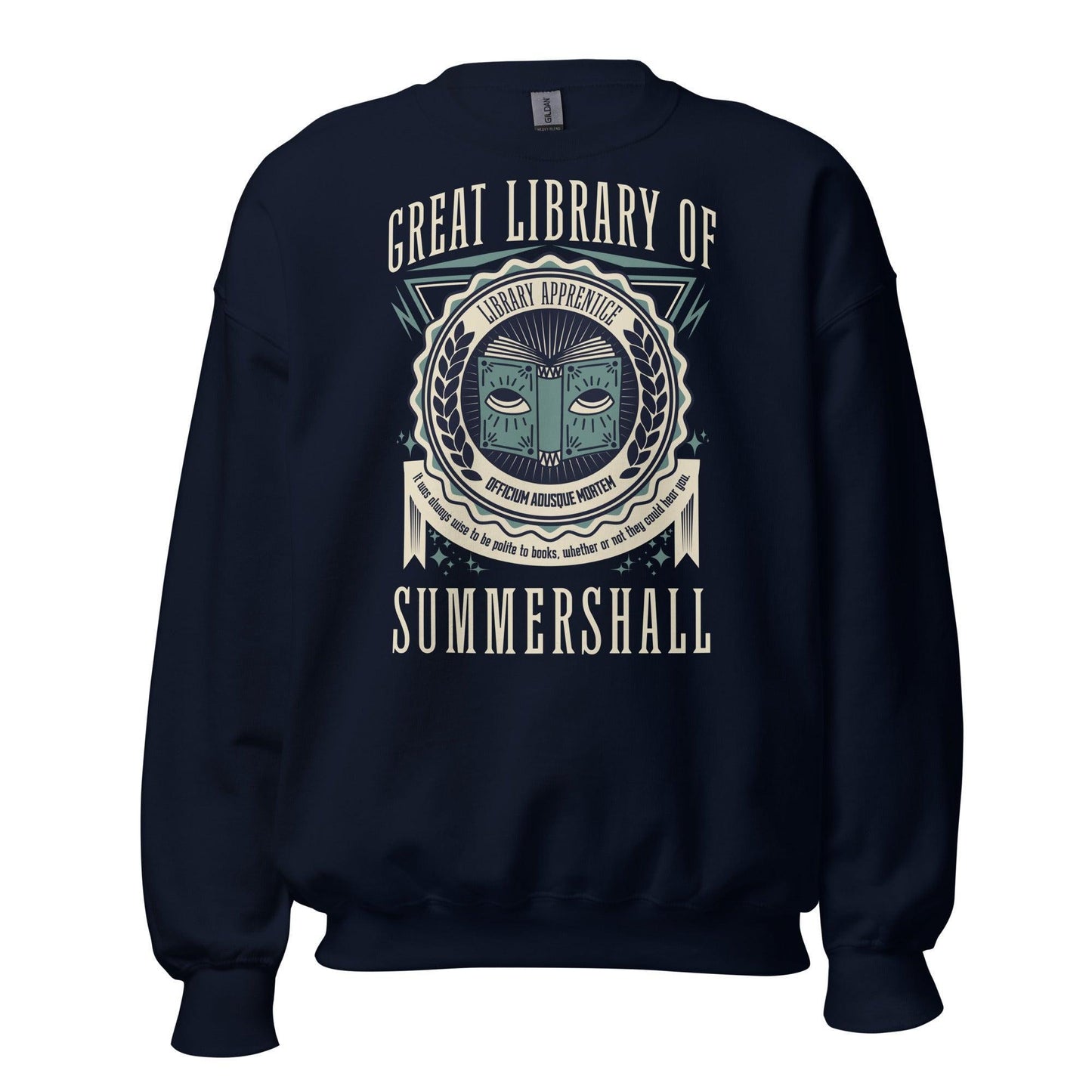 Great Library of Summershall Sweatshirt - The Bean Workshop - margaret rogerson, sorcery of thorns, sweatshirt