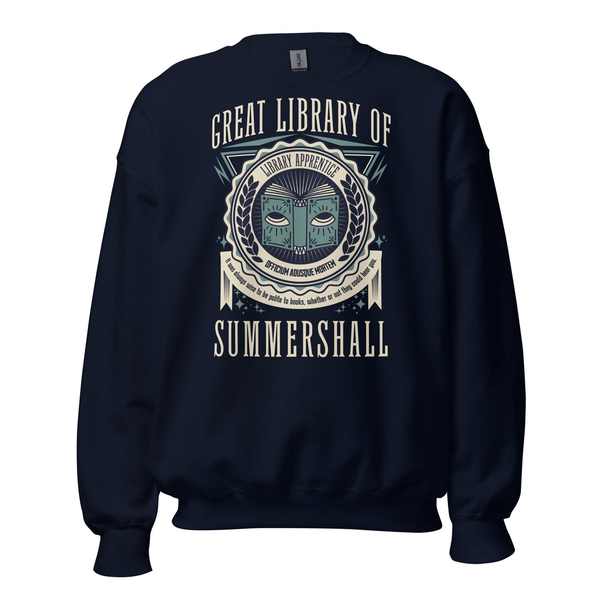 Great Library of Summershall Sweatshirt - The Bean Workshop - margaret rogerson, sorcery of thorns, sweatshirt