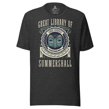 Great Library of Summershall T-Shirt - The Bean Workshop - margaret rogerson, sorcery of thorns, t-shirt