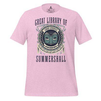 Great Library of Summershall Tee Shirt - The Bean Workshop - Great Library, Margaret Rogerson, Sorcery of Thorns, Summershall, t-shirt, tee