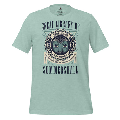 Great Library of Summershall Tee Shirt - The Bean Workshop - Great Library, Margaret Rogerson, Sorcery of Thorns, Summershall, t-shirt, tee