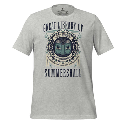 Great Library of Summershall Tee Shirt - The Bean Workshop - Great Library, Margaret Rogerson, Sorcery of Thorns, Summershall, t-shirt, tee
