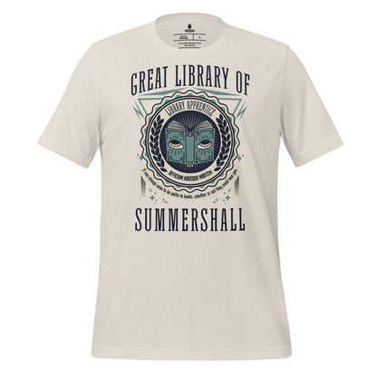 Great Library of Summershall Tee Shirt - The Bean Workshop - Great Library, Margaret Rogerson, Sorcery of Thorns, Summershall, t-shirt, tee