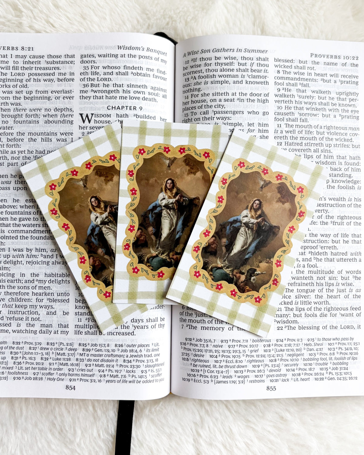 Hail Holy Queen Prayer Card & Bookmark - The Bean Workshop - archangel, Baptism, Catholic, children, Confirmation, Confirmation gift, faith gift, First Communion, guardian angel, Hail Holy Queen, Hail Mary, Holy Family, Holy Spirit, Marian gift, Pentecost, prayer card, St. Joseph, St. Michael